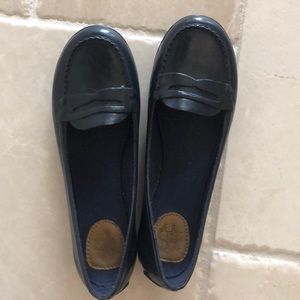 Brooks brothers navy rain loafers